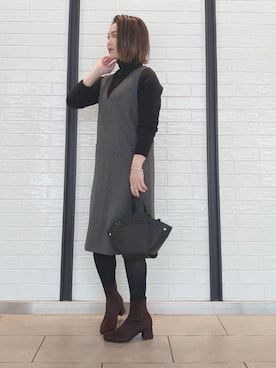 ヤマサキナナさん（レディース・160cm）の秋コーディネート