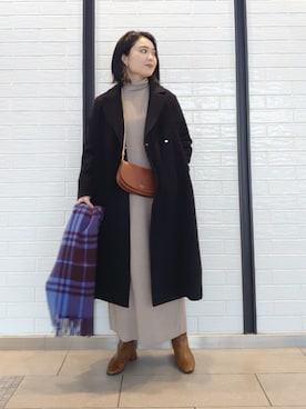 ヤマサキナナさん（レディース・160cm）の冬コーディネート