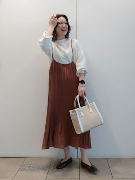 ヤマサキナナさん(レディース・160cm)の冬コーディネート