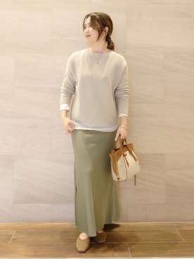 ヤマサキナナさん（レディース・160cm）の冬コーディネート