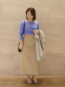 「URBAN RESEARCH ROSSO WOMEN（アーバンリサーチ　ロッソ）のアイテム（その他アウター）」を使った、ヤマサキナナさん（レディース・160cm）の春コーディネート