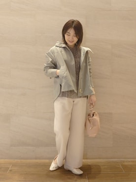 「URBAN RESEARCH ROSSO WOMEN（アーバンリサーチ　ロッソ）のアイテム（マウンテンパーカー）」を使った、ヤマサキナナさん（レディース・160cm）の春コーディネート