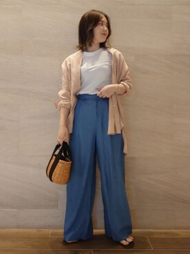 ヤマサキナナさん（レディース・160cm）の春コーディネート