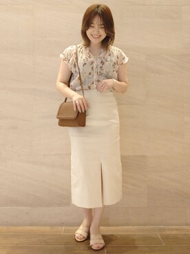 ヤマサキナナさん（レディース・160cm）の春コーディネート