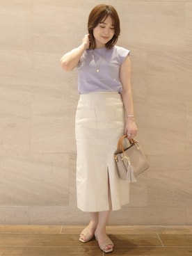 ヤマサキナナさん（レディース・160cm）の春コーディネート