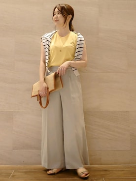 ヤマサキナナさん（レディース・160cm）の春コーディネート