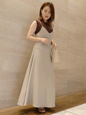 「URBAN RESEARCH ROSSO WOMEN（アーバンリサーチ　ロッソ）のアイテム（ワンピース/ドレス）」を使った、ヤマサキナナさん（レディース・160cm）の夏コーディネート