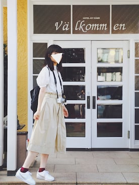 「JILL by JILL STUART（ジルバイジルスチュアート）のアイテム（バックパック/リュック）」を使った、もげさん（レディース・162cm）の秋コーディネート