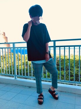 シルバー系のアイテムを使った 沖縄旅行 のメンズ人気ファッションコーディネート Wear