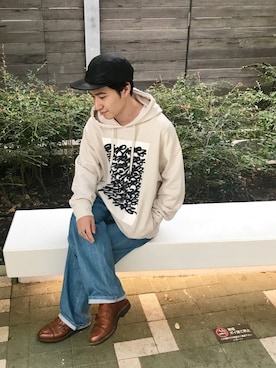 「RYUJI KAMIYAMA × JUNRed」｜YUKIさん（メンズ・164cm）の秋コーディネート