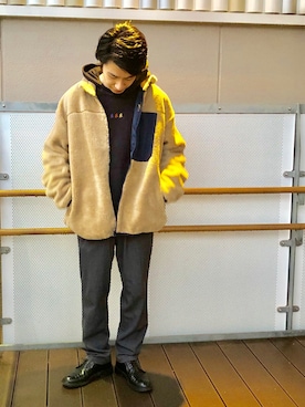 「Gramicci（グラミチ）のアイテム（パーカー）」を使った、YUKIさん（メンズ・164cm）の秋コーディネート