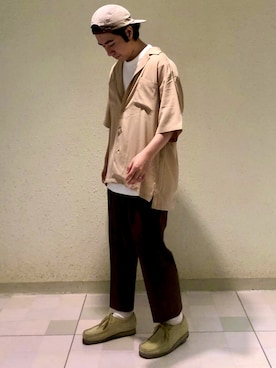 「JUNRED（ジュンレッド）のアイテム（レッグウェア）」を使った、YUKIさん（メンズ・164cm）の夏コーディネート