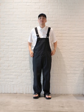 「JOINT WORKS（ジョイントワークス）のアイテム（サロペット/オーバーオール）」を使った、yukiさん（メンズ・181cm）の夏コーディネート