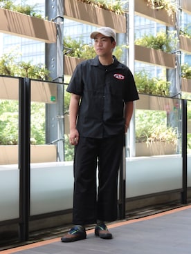 「JOINT WORKS（ジョイントワークス）のアイテム（パンツ）」を使った、yukiさん（メンズ・181cm）の夏コーディネート