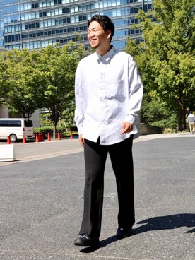 「JOINT WORKS（ジョイントワークス）のアイテム（パンツ）」を使った、yukiさん（メンズ・181cm）の秋コーディネート