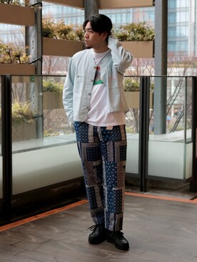 「SMITH'S（スミス）のアイテム（トップス）」を使った、yukiさん（メンズ・181cm）の冬コーディネート
