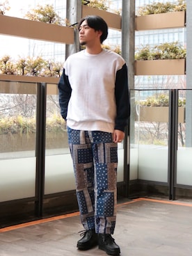 「JOINT WORKS（ジョイントワークス）のアイテム（パンツ）」を使った、yukiさん（メンズ・181cm）の冬コーディネート