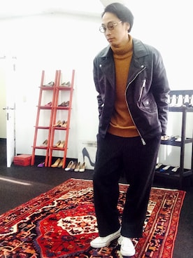 きいちさん（メンズ・180cm）の冬コーディネート