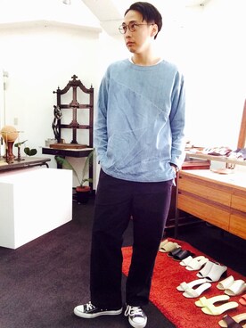 きいちさん（メンズ・180cm）の春コーディネート