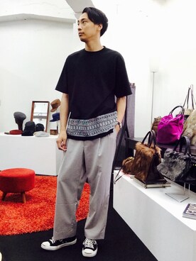 「CONVERSE（コンバース）のCONVERSE コンバース ジャック パーセル / JACK PURCEL（スニーカー）」を使った、きいちさん（メンズ・180cm）の夏コーディネート