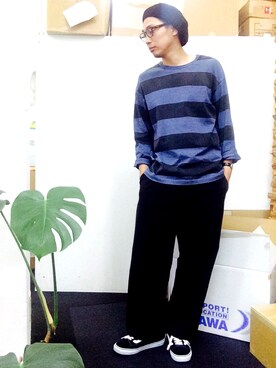 「FREAK'S STORE（フリークスストア）のアイテム（ハンチング/ベレー帽）」を使った、きいちさん（メンズ・180cm）の秋コーディネート