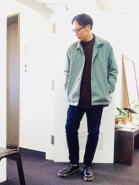 きいちさん（メンズ・180cm）の冬コーディネート