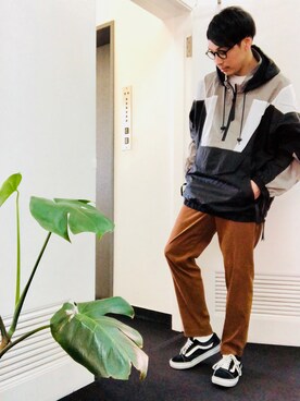 「BEAUTY&YOUTH UNITED ARROWS（ビューティーアンドユースユナイテッドアローズ）のアイテム（ナイロンジャケット）」を使った、きいちさん（メンズ・180cm）の春コーディネート