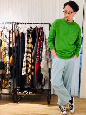 きいちさん（メンズ・180cm）の春コーディネート