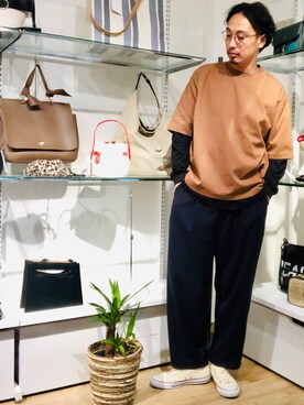 「NOISE MAKER（ノイズメーカー）のアイテム（パンツ）」を使った、きいちさん（メンズ・180cm）の夏コーディネート
