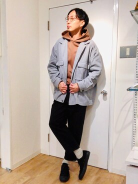 きいちさん（メンズ・180cm）の秋コーディネート