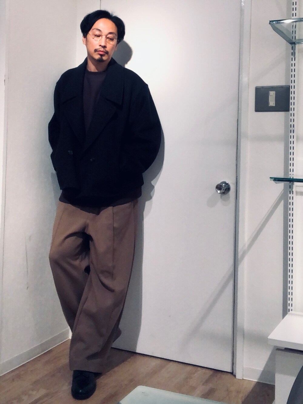 TW RING YARN CROPPED COAT/クロップドコート MONKEY TIME（モンキー  