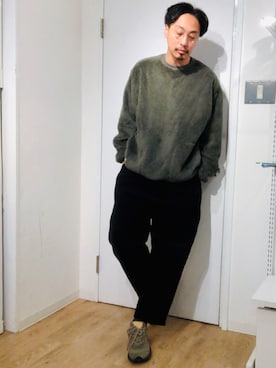 「アイテム（ブルゾン）」を使った、きいちさん（メンズ・180cm・40代）の冬コーディネート