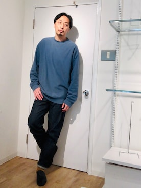 「Steven Alan（スティーブンアラン）のアイテム（スウェット）」を使った、きいちさん（メンズ・180cm）の春コーディネート