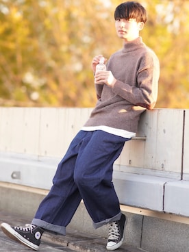 Fujino Masaruさん（メンズ・181cm）の秋コーディネート