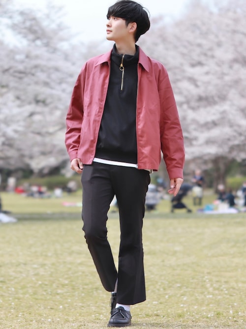 じーの ユニクロのブルゾンを使ったコーディネート Wear