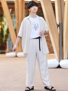 Fujino Masaruさん(メンズ・181cm)の夏コーディネート