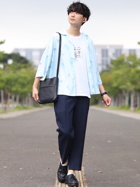 Fujino Masaruさん（メンズ・181cm）の夏コーディネート
