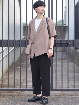Fujino Masaruさん（メンズ・181cm）の夏コーディネート