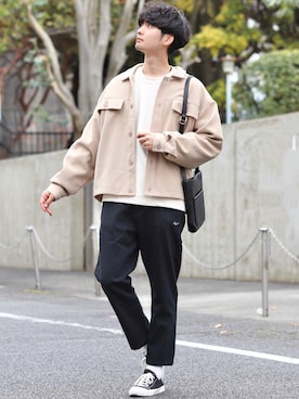 Fujino Masaruさん（メンズ・181cm）の秋コーディネート