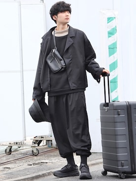 Fujino Masaruさん（メンズ・181cm）の冬コーディネート