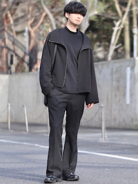「INTER FACTORY（インターファクトリー）のアイテム（その他アウター）」を使った、Fujino Masaruさん（メンズ・180cm）の冬コーディネート