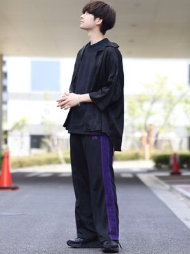 「CASPER JOHN（キャスパージョン）のアイテム（リング）」を使った、Fujino Masaruさん（メンズ・180cm）の春コーディネート