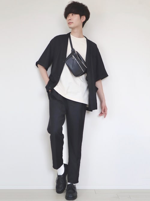 セール】2WAYノーカラーシャツジャケット<セットアップ可>（ノー