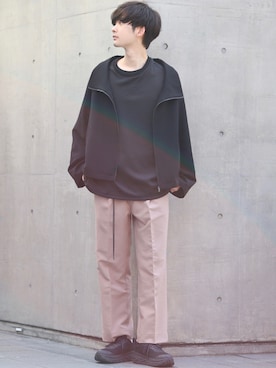 「INTER FACTORY（インターファクトリー）のアイテム（その他アウター）」を使った、Fujino Masaruさん（メンズ・180cm）の春コーディネート