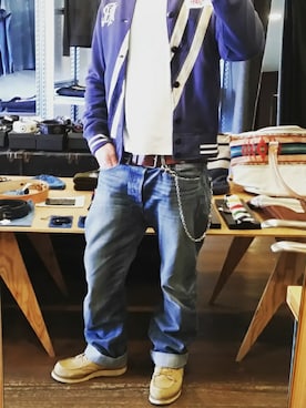 「RUGBYのアイテム」を使った、hiro-pさん（メンズ・172cm）の冬コーディネート