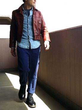 「RUGBYのアイテム」を使った、hiro-pさん（メンズ・172cm）の春コーディネート