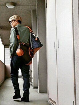 「Polo Ralph Lauren」｜「アイテム（ミリタリージャケット）」を使った、hiro-pさん（メンズ・172cm）の秋コーディネート