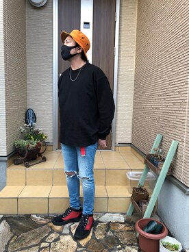 「STUDIOUS（ステュディオス）のアイテム（アクセサリー）」を使った、masa5715さん（メンズ・172cm）の春コーディネート