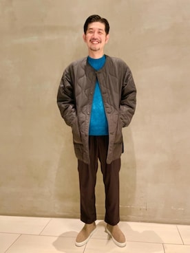 「UNITED ARROWS（ユナイテッドアローズ）のアイテム（その他アウター）」を使った、BAYASHIさん（メンズ・175cm）の秋コーディネート