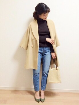 「SLOBE IENA（スローブイエナ）のアイテム（パンプス）」を使った、mAy☆uMeさん（レディース・158cm）の冬コーディネート